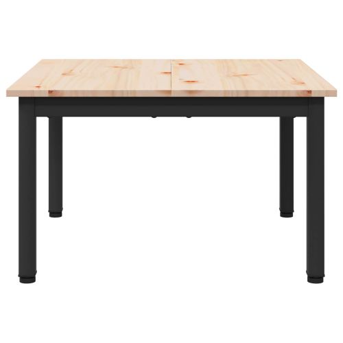 Масичка за кафе Естествен 60 x 60 x 36 cm Солидно борово дърво