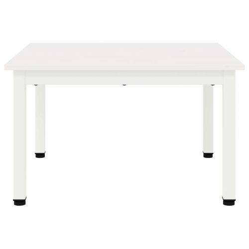 Масичка за кафе Бяло 60 x 60 x 36 cm Солидно борово дърво