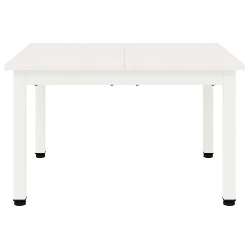 Масичка за кафе Бяло 60 x 60 x 36 cm Солидно борово дърво