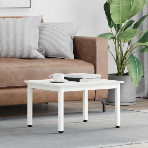 Масичка за кафе Бяло 60 x 50 x 36 см Солидно борово дърво