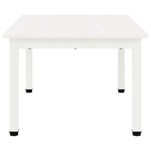 Масичка за кафе Бяло 60 x 50 x 36 см Солидно борово дърво