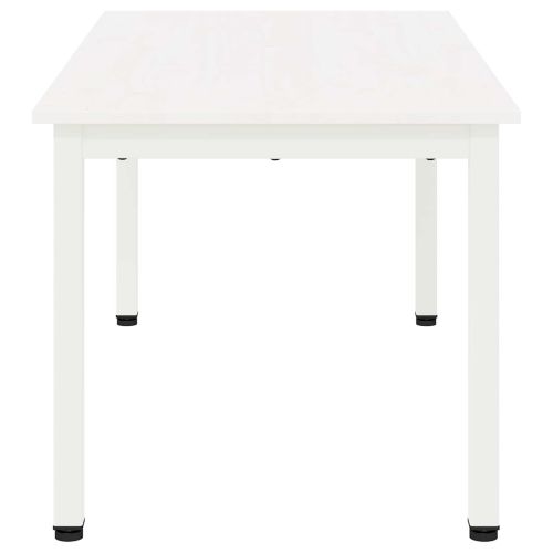 Масичка за кафе Бяло 100 x 50 x 45 cm Солидно борово дърво