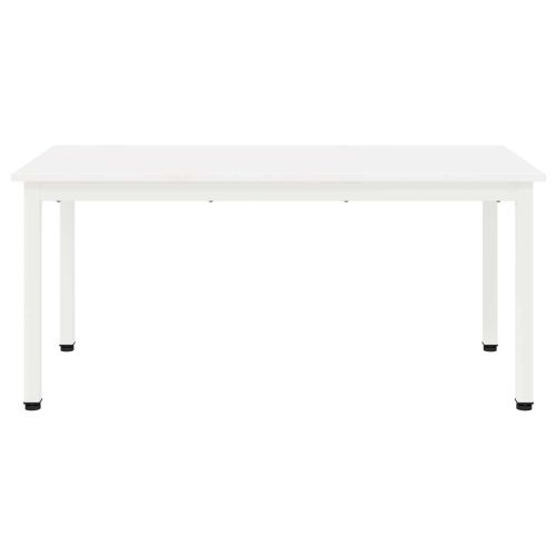 Масичка за кафе Бяло 100 x 50 x 45 cm Солидно борово дърво