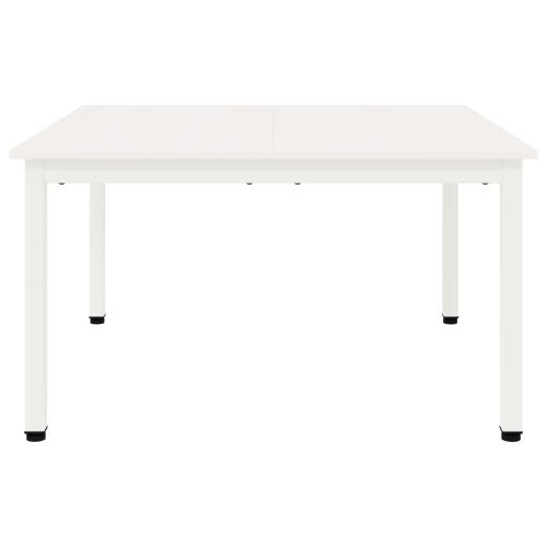 Масичка за кафе Бяло 80 x 80 x 45 cm Солидно борово дърво