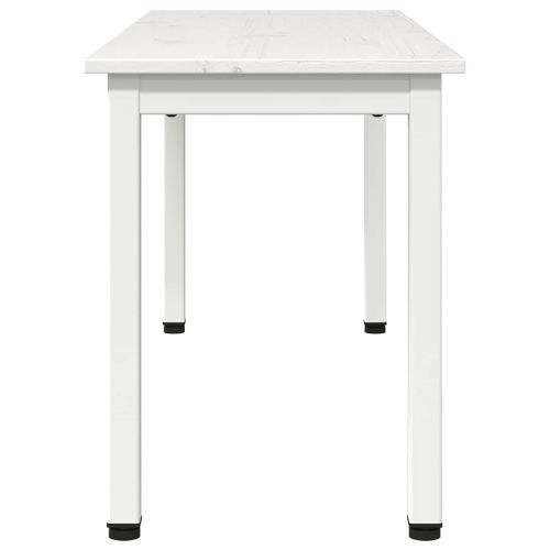 Пейка Бяло 110 x 35 x 45 cm Солидно борово дърво