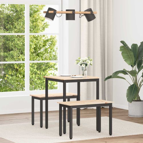 Трапезна маса Естествен 60 x 60 x 75 cm Солидно борово дърво