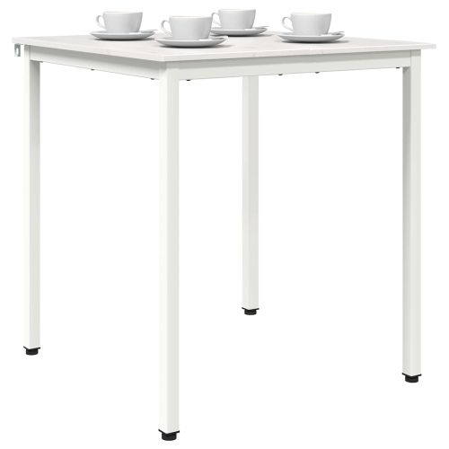Трапезна маса Бяло 60 x 60 x 75 cm Солидно борово дърво