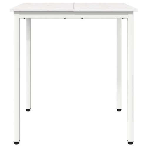 Трапезна маса Бяло 60 x 60 x 75 cm Солидно борово дърво