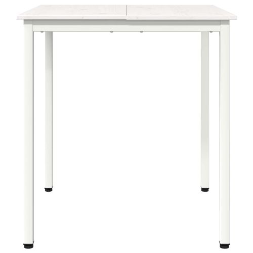 Трапезна маса Бяло 70 x 70 x 75 cm Солидно борово дърво