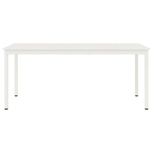 Трапезна маса Бяло 180 x 90 x 75 cm Солидно борово дърво