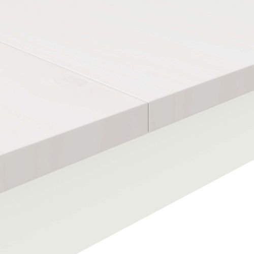 Трапезна маса Бяло 180 x 90 x 75 cm Солидно борово дърво