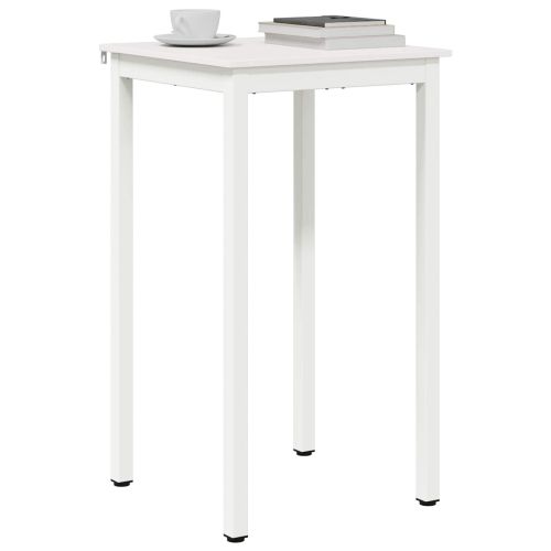 Бар маса Бяло 60 x 60 x 105 cm Солидно борово дърво