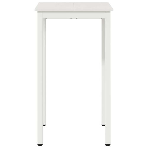 Бар маса Бяло 60 x 60 x 105 cm Солидно борово дърво