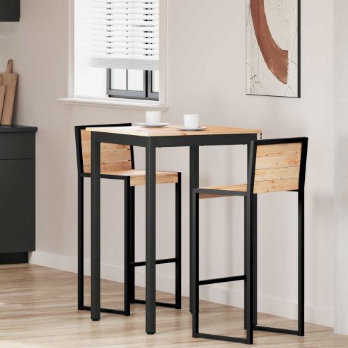 Бар маса Естествен 110 x 55 x 105 см Солидно борово дърво