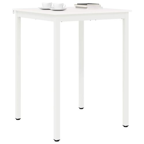 Бар маса Бяло 110 x 55 x 105 см Солидно борово дърво