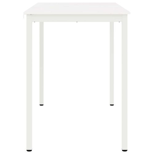 Бар маса Бяло 110 x 55 x 105 см Солидно борово дърво