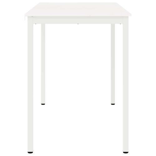 Бар маса Бяло 110 x 55 x 105 см Солидно борово дърво