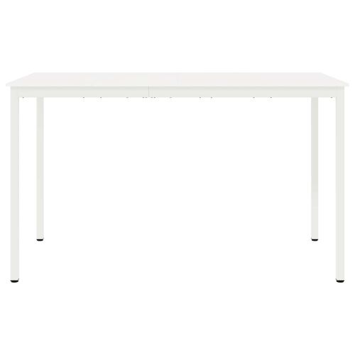 Бар маса Бяло 110 x 55 x 105 см Солидно борово дърво