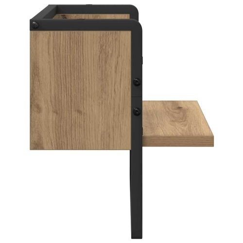 Стенен рафт с рафт Дъб Артизан 30 x 25 x 30 cm Инженерно дърво