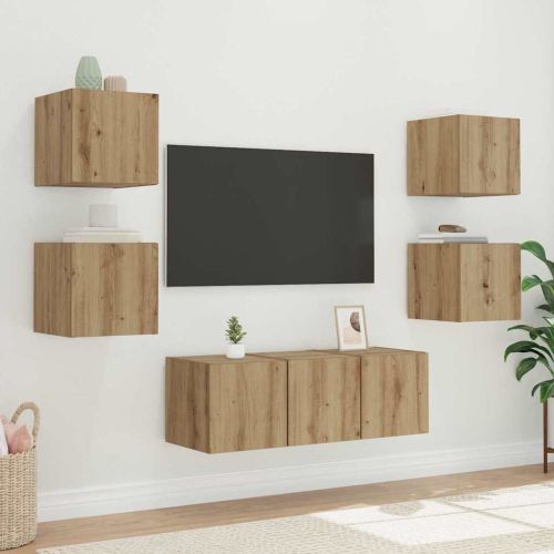 TV стенен шкаф Дъб Артизан 30,5 x 35 x 30 cm Инженерно дърво