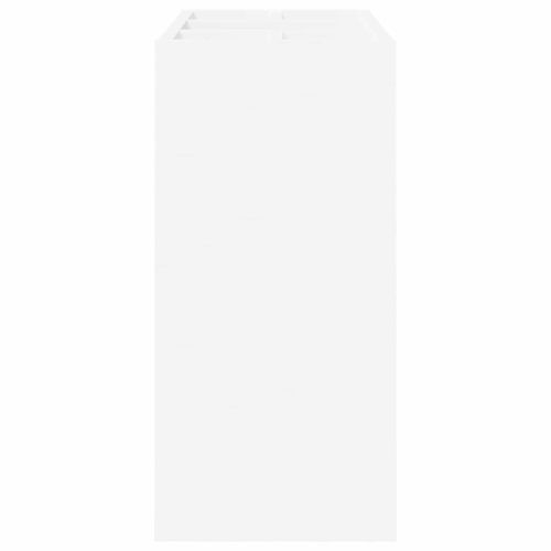 Стойка за чадър Бяло 65 x 24 x 50 см Инженерно дърво