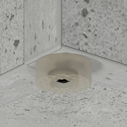 Стойка за чадър със съхранение Циментено сиво 40 x 20 x 55,5 см