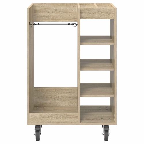 Голф шкаф с колело Едноцветен Сонома дъб 65 x 45 x 98 см