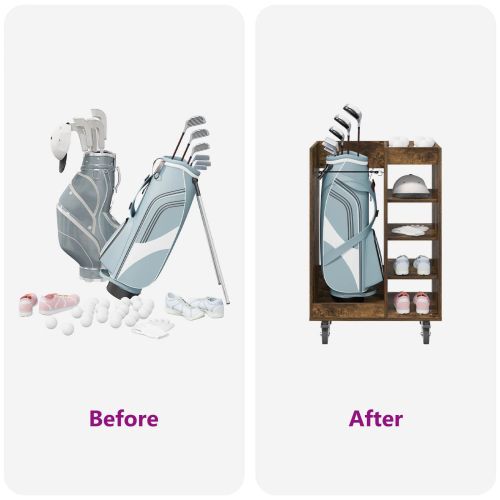 Голф шкаф с колело Едноцветен Димян дъб 65 x 45 x 98 см