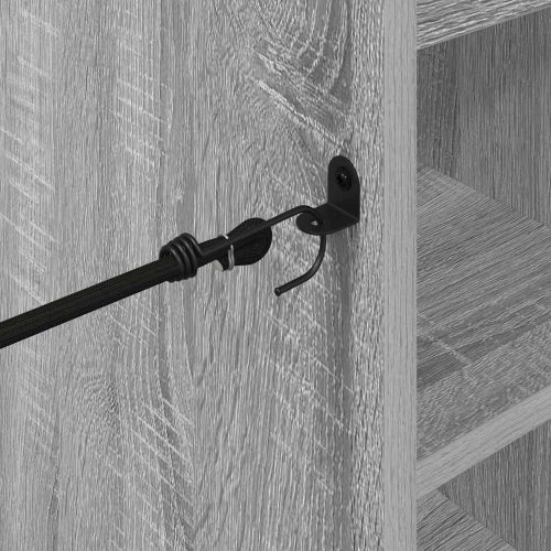 Голф шкаф с колело Едноцветен Сив Сонома 65 x 45 x 98 см