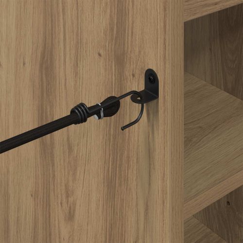 Голф шкаф с колело Едноцветен Дъб 65 x 45 x 98 см