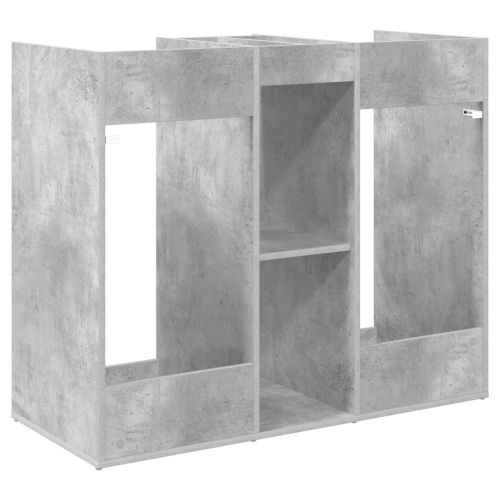 Голф шкаф Едноцветен Циментено сиво 102 x 45 x 85,5 см