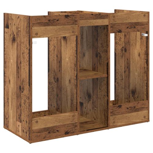 Голф шкаф Едноцветен Старо дърво 102 x 45 x 85,5 см