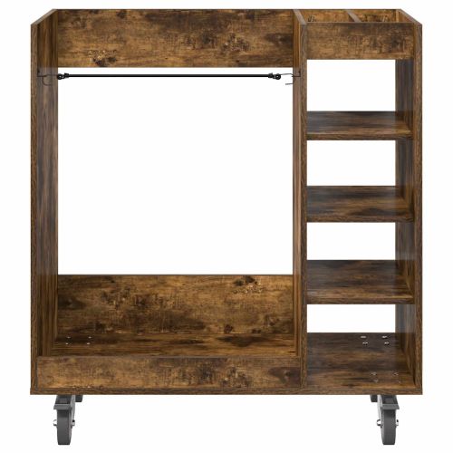 Голф шкаф с колело Едноцветен Димян дъб 90 x 45 x 98 см