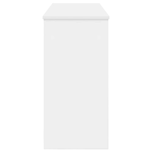 Стойка за клавиатура Бяло 130 x 32 x 64 см Инженерно дърво