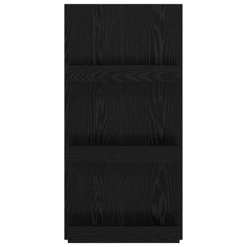 Етажерка за списания с рафт Черния дъб 51 x 11 x 102 см