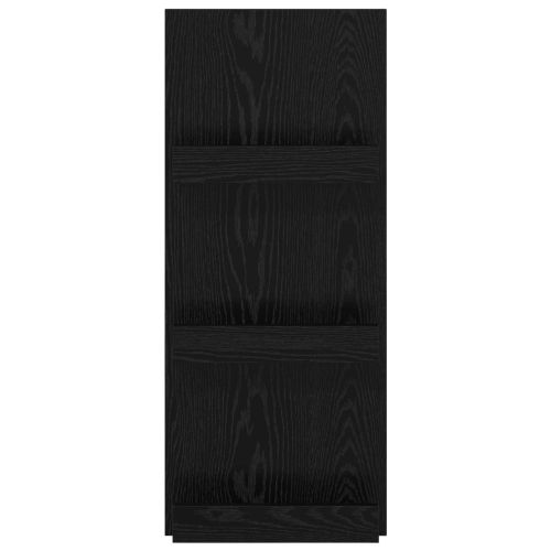 Етажерка за списания с рафт Черния дъб 43 x 11 x 102 см