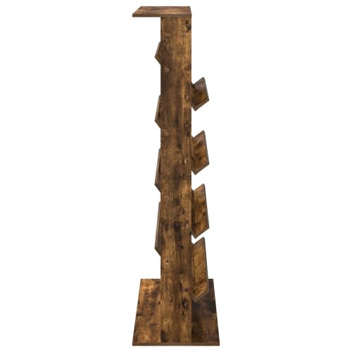 Етажерка за списания Димян дъб 70 x 41 x 156 см Инженерно дърво