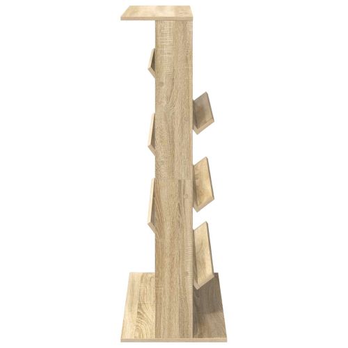 Етажерка за списания с рафт Сонома дъб 70 x 41 x 126 см