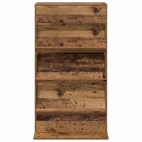 Етажерка за списания с рафт Старо дърво 70 x 41 x 126 см