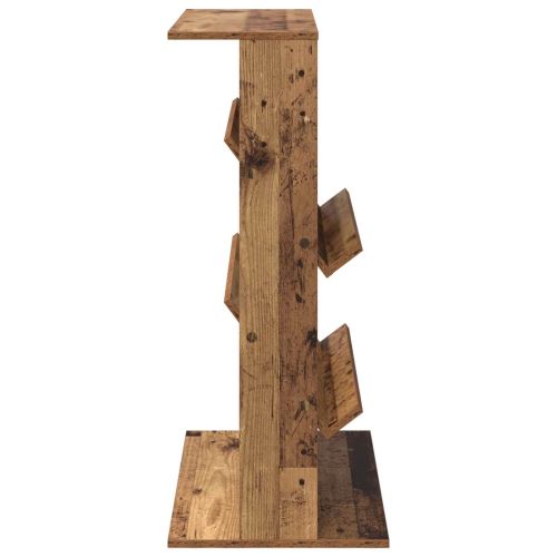 Етажерка за списания с рафт Старо дърво 70 x 41 x 96 см