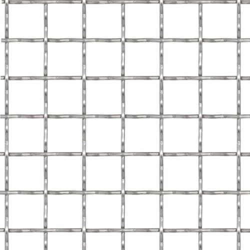 Гофрирана мрежа, неръждаема стомана, 50x50 см, 21x21x2,5 мм