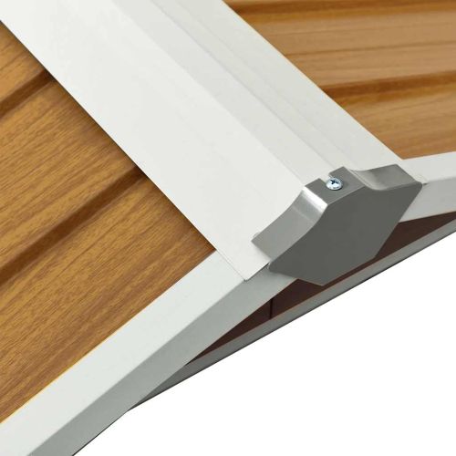 Навес за косачка робот, 92x97x63 см, поцинкована стомана, кафяв