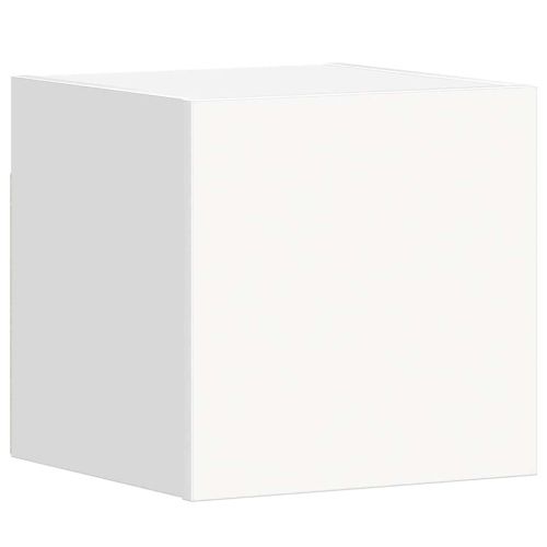 Комплект ТВ шкафове от 5 части, бял, инженерно дърво