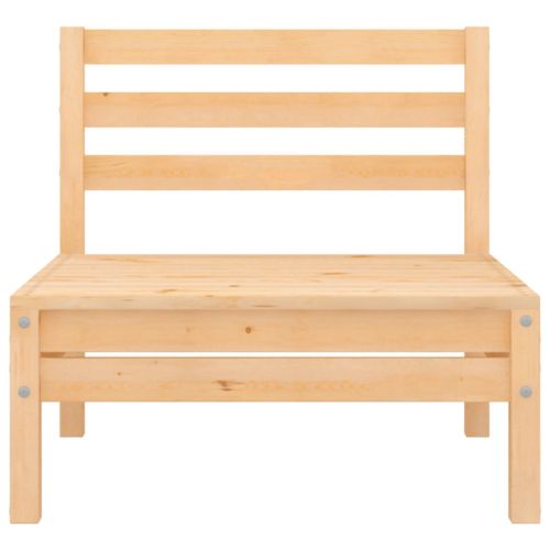 Градински лаундж комплект, 3 части, бор масив