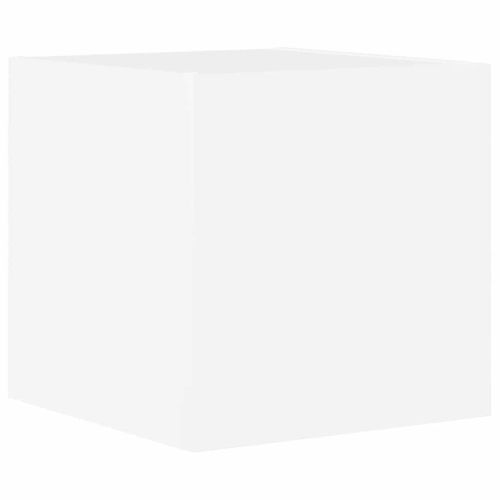 Комплект ТВ шкафове от 5 части инженерно дърво Бял гланц