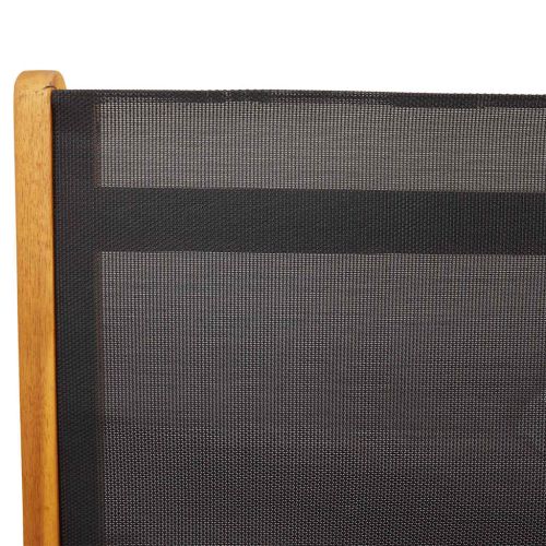 Сгъваеми градински столове, 8 бр, акация масив и textilene