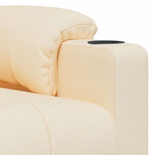 Изправящ стол, кремав, текстил