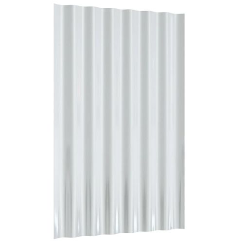 Покривни панели 12 бр поцинкована стомана зелени 60х36 см