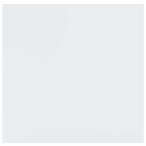 Окачен стенен рафт, бял гланц, 23x23,5x3,8 см, МДФ