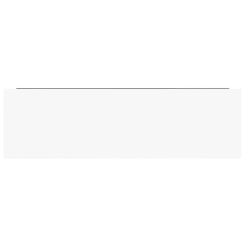 Окачени стенни рафтове, 4 бр, бял гланц, 80x23,5x3,8 см, МДФ